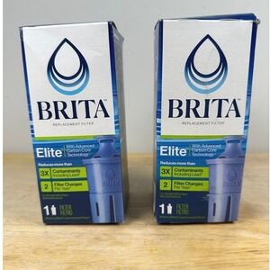 BRITA Elite Replacement Water Filter Set of 2 Advanced CarbonCore‎ SEALED